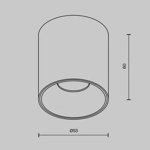 Потолочный светильник Ceiling Alfa LED 5W, 4000K, Черный (Maytoni Technical, C064CL-5W4K-RD-B) - Amppa.ru