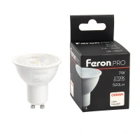 Лампа светодиодная Feron.PRO LB-1607 GU10 7W 175-265V 2700K, 38182