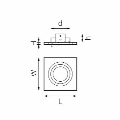 Комплект из светильника и рамки Intero 16 Intero 16 Lightstar i51607