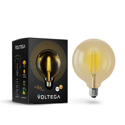 Лампочка Loft LED Globe,E27 2800K, Тонированный (Voltega, 6838) - Amppa.ru