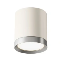 Потолочный светильник Ceiling Hoop, 1xGX53 Белый с Серебром (Maytoni Technical, C086CM-GX53-MRD-WS)