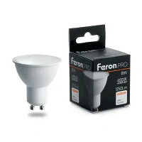 Лампа светодиодная Feron.PRO LB-1608 GU10 8W 175-265V 4000K, 38093