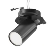 Встраиваемый светильник Ceiling FOCUS S, 1xGU10 Черный (Maytoni Technical, C048CL-U-1B)