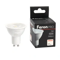 Лампа светодиодная Feron.PRO LB-1607 GU10 7W 175-265V 4000K, 38177