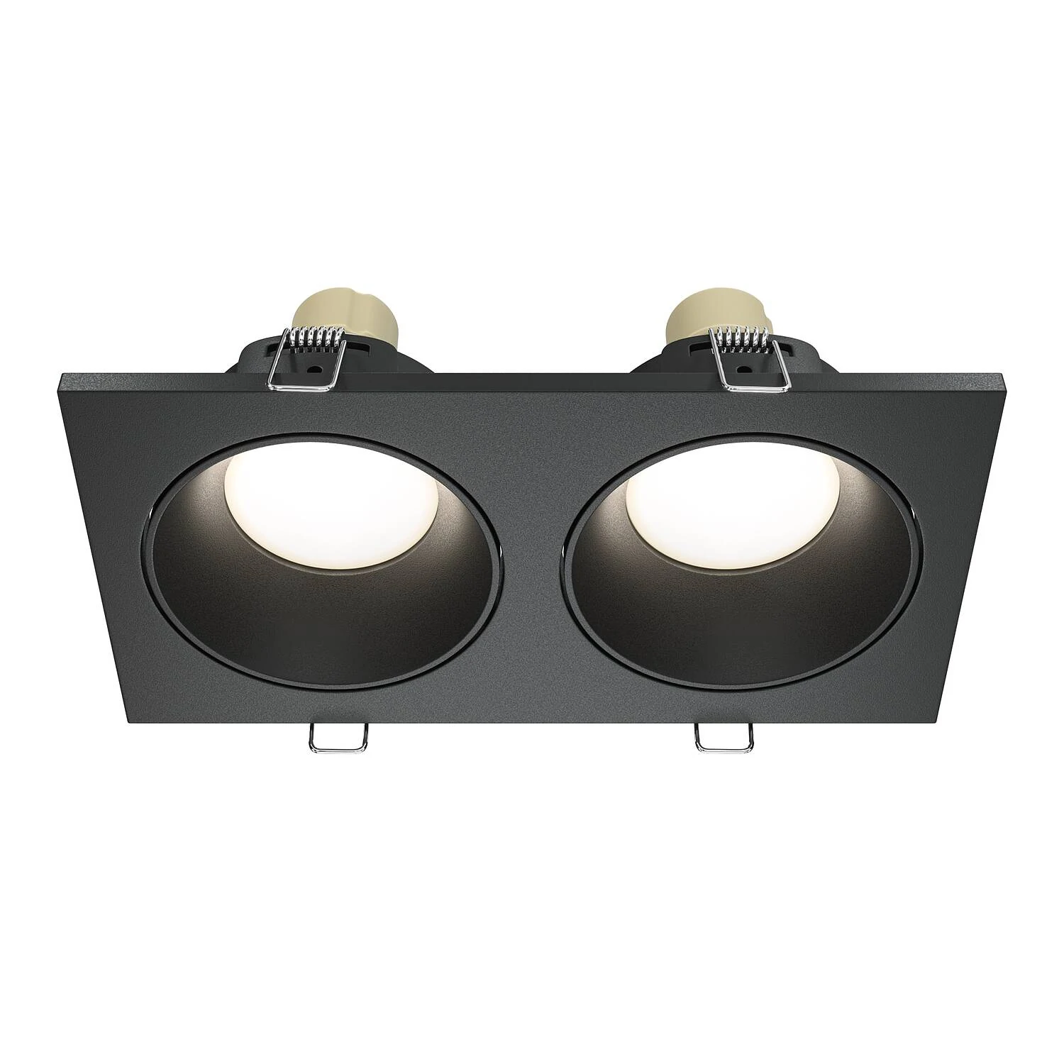 Встраиваемый светильник Downlight Zoom, 2xGU10 Черный (Maytoni Technical, DL033-2-02B) - Amppa.ru