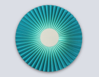 Настенный светодиодный светильник WH/GR белый/бирюзовый 6W 3000K D300*100 (Ambrella Light, LH72651)