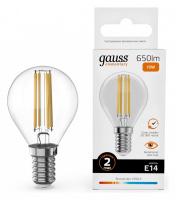 Лампа светодиодная Gauss Filament Elementary E14 10Вт 2700K 52110