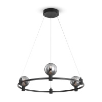Подвесной светильник LED Urban, 3x LED 12W, 3000K, Черный (Freya, FR4005PL-03B)