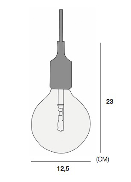 Подвесной светильник Muuto E27 Brown (ImperiumLoft, 268533-22) - Amppa.ru