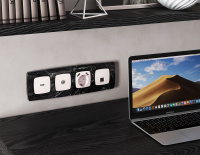 Комплект механизма компьютерной розетки RJ-45 экранированной с автоматической защитной шторкой OMEGA Жемчуг QUANT (OP2120, VM185) (Ambrella Volt, MO212005)