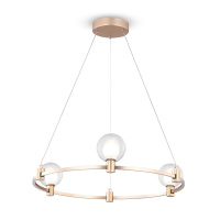 Подвесной светильник LED Urban, 3x LED 12W, 3000K, Золото, Белый (Freya, FR4005PL-03G1)