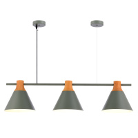 SLE125113-03 Светильник подвесной Серый/Серый, Светлое дерево E27 3*60W MODICA