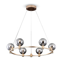 Подвесной светильник LED Urban, 6x LED 24W, 3000K, Золото, Серый (Freya, FR4005PL-06G)