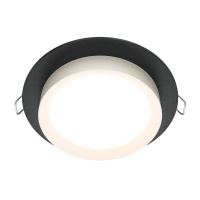 Встраиваемый светильник Downlight Hoop, 1xGX53 Черный (Maytoni Technical, DL086-GX53-RD-BW)